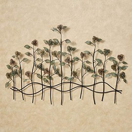 Touch of Class Dainty Flowers Metal Wall Art Sculpture Multi Jewel | Hanging Decor for Bedroom, Living Room, Office, Entryway