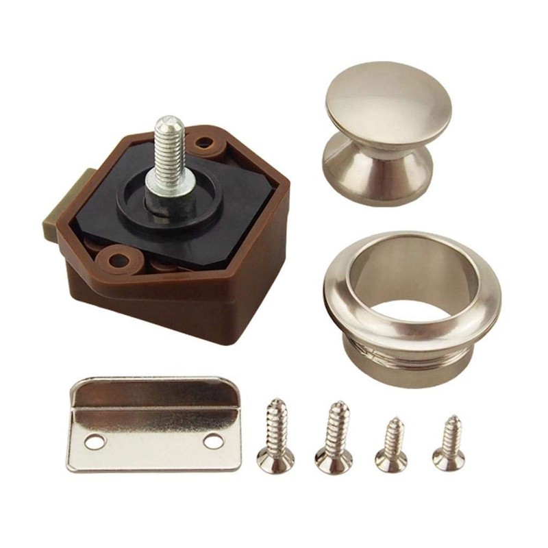 SHANGHh Keyless Push Button Cabinet Latch fit for RV Caravan