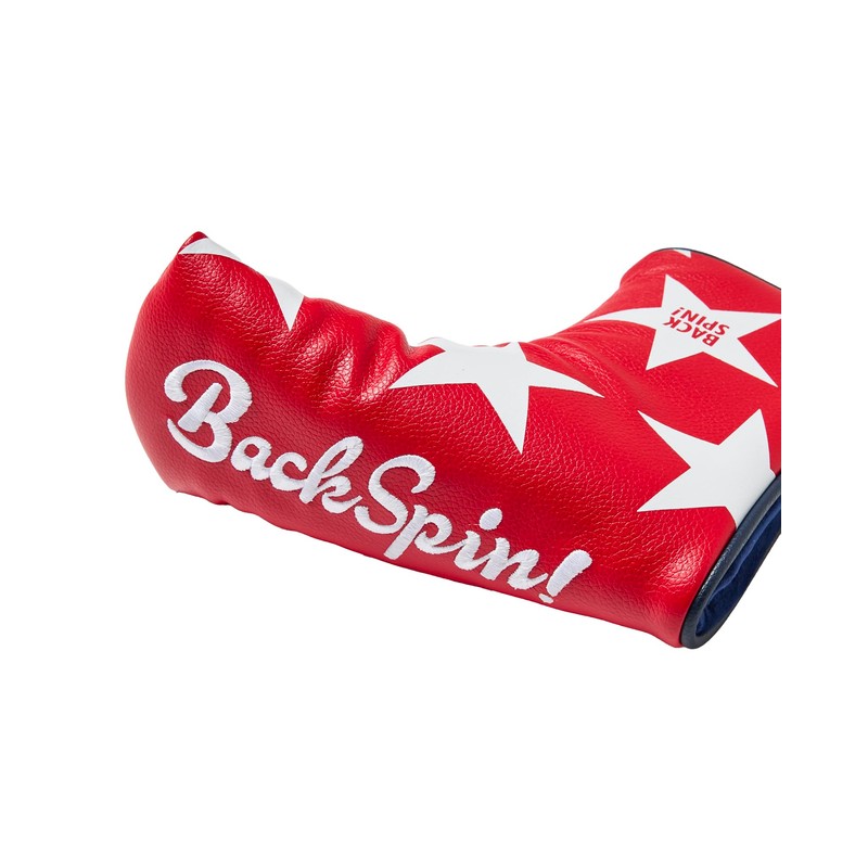 BACK SPIN! Star Pattern Putter Club Headcover Back Spin (Red