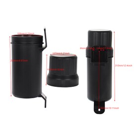 GIDIBII Universal Motorcycle Off-Road Tool Tube Storage Box Holder Manual Canister Waterproof Large size