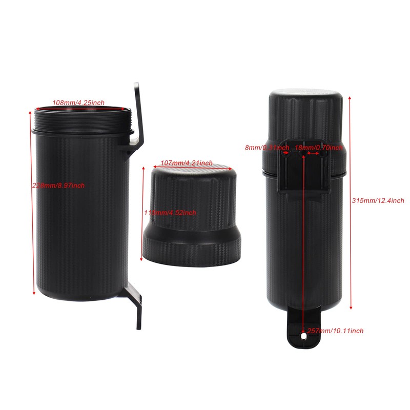 GIDIBII Universal Motorcycle Off-Road Tool Tube Storage Box Holder Manual