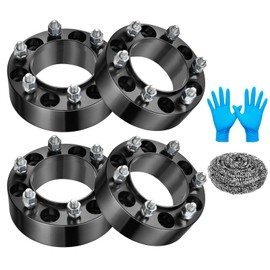 BDFHYK 6X5.5 Wheel Spacers 2 inch 6x139.7mm Hub Centric Wheel Spacer Set with M12x1.5 Studs 106mm Center Bore Compatible with 4Runner FJ Cruiser Sequoia Tacoma Tundra Lexus GX470 GX460, Set of 4