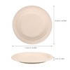 TOPPERFUN 50Pcs Disposable Paper Plates, 6in Biodegradable Paper Pulp Dessert