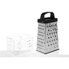Premier Housewares 511238 Zester Grater 4 Sided Cheese Graters Graters
