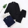 OWLONLINE Men's Japanese Kimono Loose Casual Home Pajamas Nightwear Size
