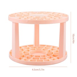 GLADFRESIT Paint Brush Holder, 49 Holes Multifunctional Detachable Brush Organizer Makeup Brush Pencil Holder for Studio Office Home Outdoor (Pink)