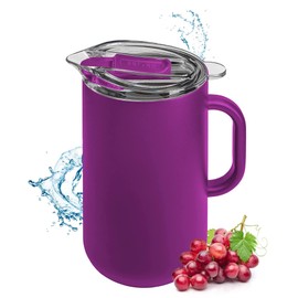 served I Premium Pitcher (2L) - Keep Drinks Cold or Hot for Hours with our Vacuum-Insulated, Double Walled, Copper Lined Stainless Steel Pitcher