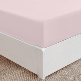 Mellanni King Size Fitted Sheets - All Around Elastic Bed Sheets - 40 Cm Extra Deep Fitted Sheets - Soft Brushed Microfiber, Shrinkage & Fade Resistant - (King, 160x200 cm, Blush Pink)