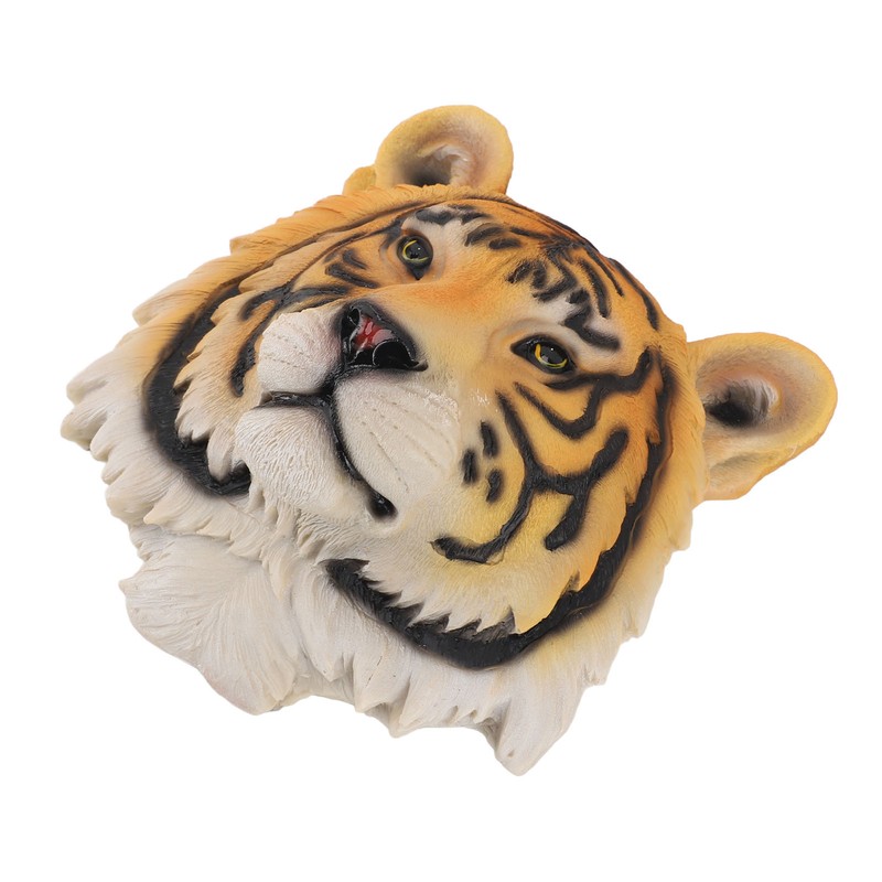 3D Simulation Animal Head Statues Wall Decor Resin Unique Exquisite