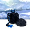 3D Printed Dragon with Dragon Egg, 12" Articulated Black and