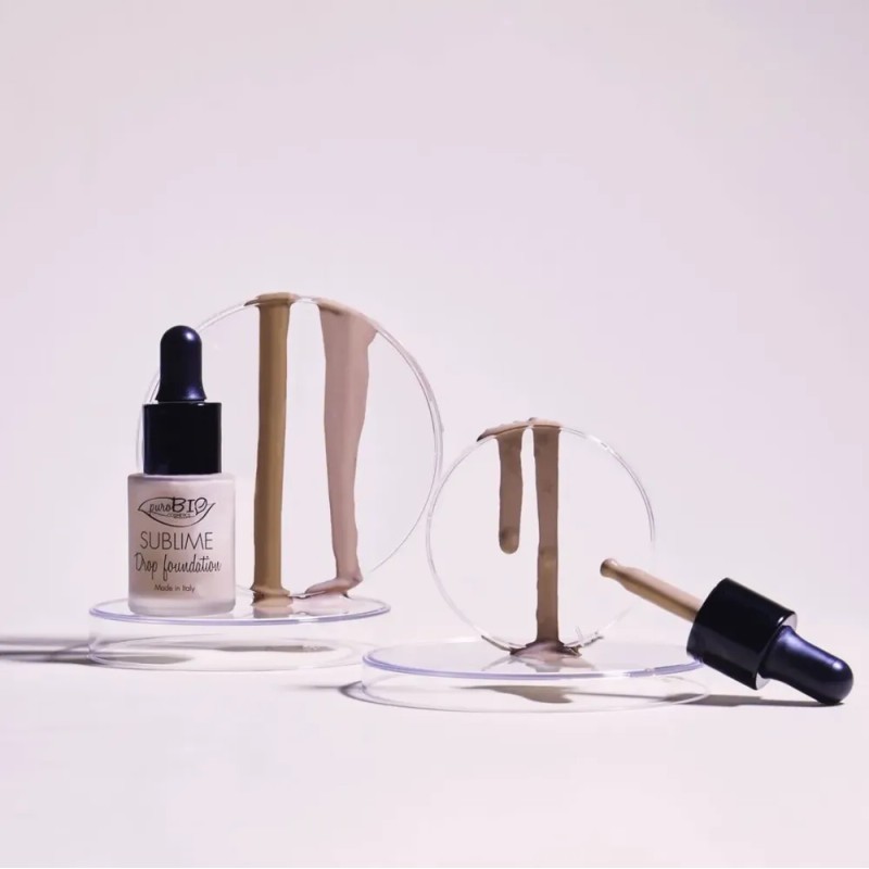 Base Maquillaje Orgánica Vegana Nickel Tested Purobio Drop