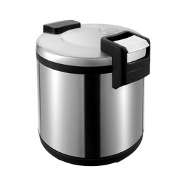 19L/20QT Commercial Rice Warmer, 110V 100W Non-stick Inner Pot Electric Rice Warmer with Rice Scoop, Restaurant Stainless Steel Rice Warmer with Dual Temperature Control, Warm Function Only