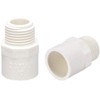 TOP-VIGOR 10Pcs PVC Pipe Fitting, 20mm Slip X G1/2 Male