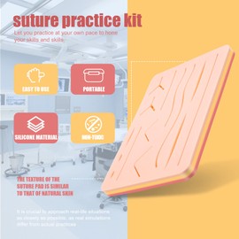 Daiilg Upgraded Large 3-Layer Suture Pad with Wounds for Practicing Suturing - Not Easily Separate, Tear or Rip