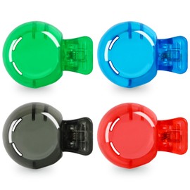 4 Pack Travel Toothbrush Head Covers Portable Toothbrush Protector Cap Brush Pod Case Plastic Protective Clip for Household Travel, Camping, Bathroom, School, Business