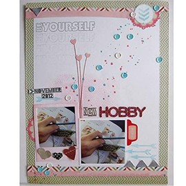 Heart Shape Flower Cutting Dies for Card Making，Heart Shape Flower Cutting Dies Cut Stencils for DIY Scrapbooking Photo Album Decorative Embossing Paper Dies for Card Making Templated+Cute Brooch Pin