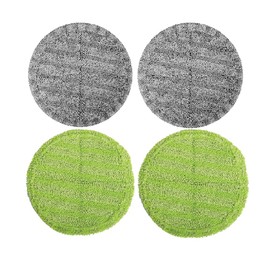 GOBOT Electric Mop Pads 2 Piece Gray and 2 Piece Green for G29 G28 G26 Model and Other Model,Suitable for Replacement with Diameter of 6.3 inches mop Pads