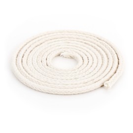 Nklaus 3 Metres Round Wick 100% Pure Cotton 3.5 mm Thin for Oil Lamp, Petroleum Lamp 16