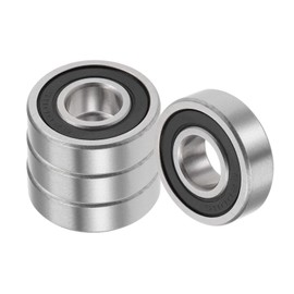 Kozelo 4pcs Deep Groove Ball Bearings - [12mm x 30mm x 9mm] Chrome Steel Balls for Motors Machine Tool Gearboxes Bearing Use, Double Sealed ABEC1