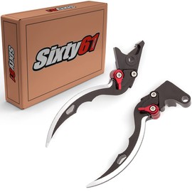 Sixty61 Black Blade Levers Compatible with Yamaha R1 2009 2010 2011 2012 2013 2014 Adjustable Brake Clutch Set