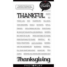 PHOTOPLAY SIWS Stamp, Thankful/Thanksgiving
