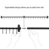Wallniture Lyon Kitchen Rail with 10 Utensil Holder S Hooks