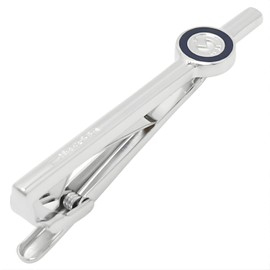 mila schon mst5378 Mira Sean Black Line Tie Clip Tie Bar, Brass, No Gemstone