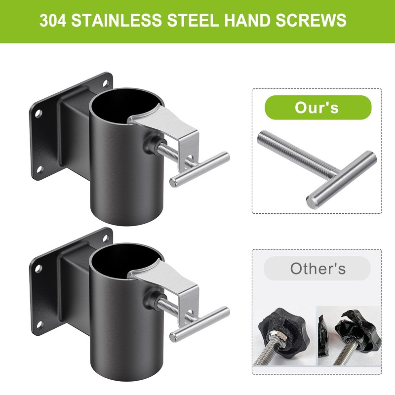 Lifeswell Heavy Duty Deck Railing Umbrella Holder, Patio Umbrella Stand