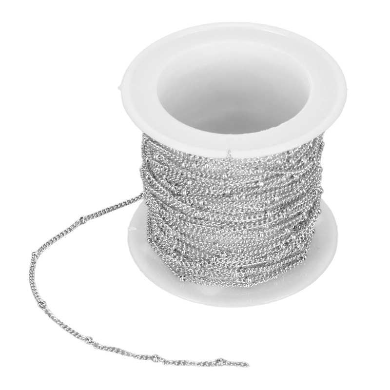 19.6 Feet Bead Chain Stainless Steel Jewelry Making DIY Link