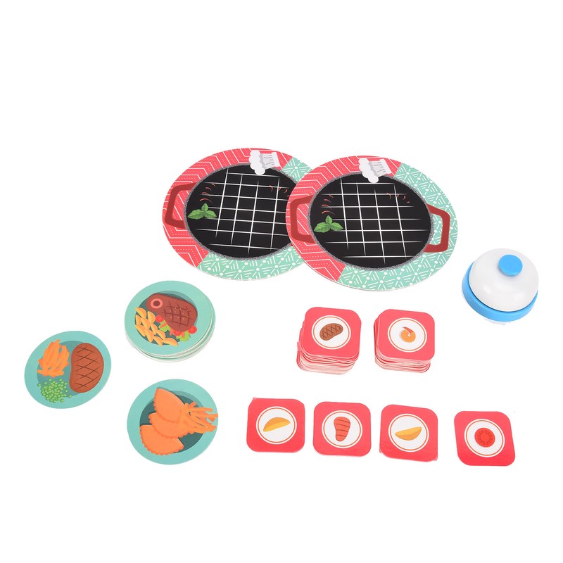 Children Card Toys Food Puzzle Board Matching Game Toys Early