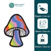 Mushroom Colourful Iron-On Patch, Iron-On Patch, Iron-On Patch, Appliqué Patch,
