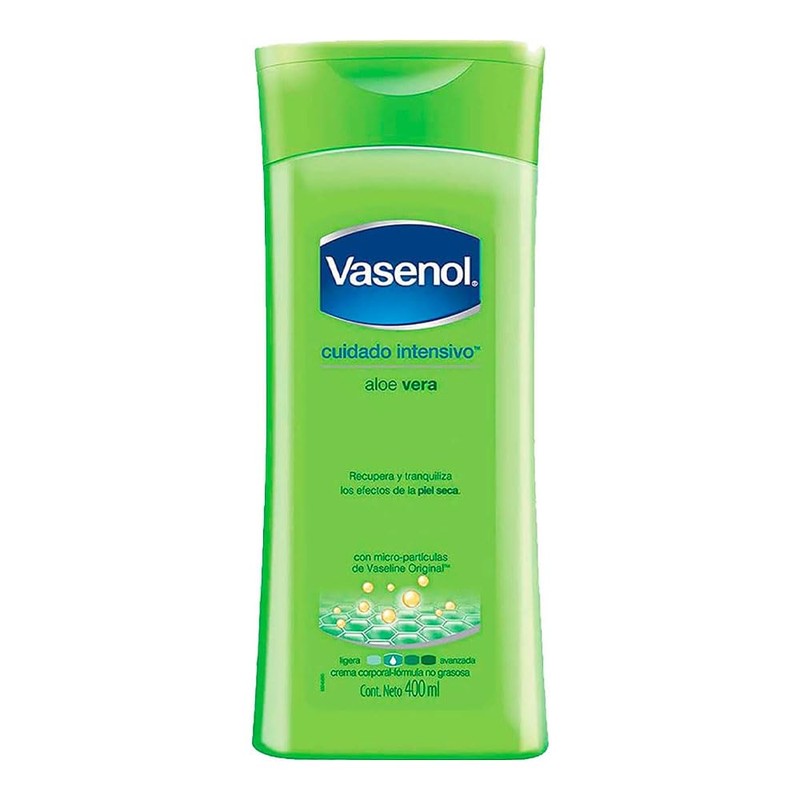 VASENOL Crema Corporal cuidado intensivo Aloe Fresh 400 ml