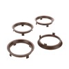 LST 4x Zentrier Distanzringe Dunkelbraun für Alufelgen Ø 63,4 mm