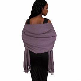 RUI VTRON Purple Scarf for Women Pashmina Shawls and Wraps for Evening Dresses Fall Winter Scarves