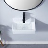 SHACO 14x10 Inch Wall Mount Bathroom Sink, Small Bathroom Sink
