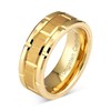 100S JEWELRY Tungsten Ring For Men Women Wedding Band Gold