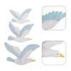 3Pcs Seagull Figurine Garden Bird Statue Small Seagull Birds Ornaments