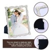 DIKAR 8x10 Picture Frame with Pearl for Wedding, Silver Plated