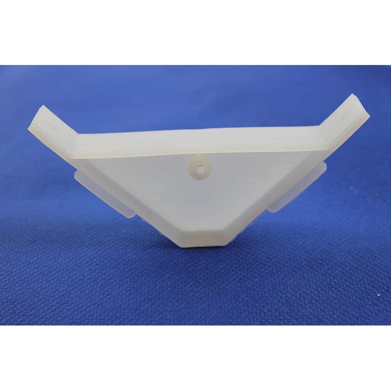 Berta (100 Pieces) 90 Degree Cabinet Triangle Bracket Plastic White