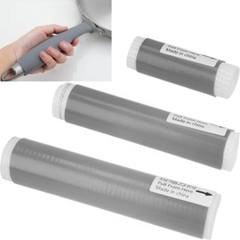 Auerllcy Silicone Heat-Resistant Handle Covers – 3-Pack Universal Fit for Frying Pans, Sauce Pans, Woks & Tools – Non-Slip Grip for Metal, Plastic & Wood Handles (Gry - 3 - SML)