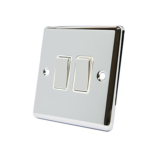 AET CPC2GSWIWC Polished Chrome Classical White Insert Metal Rocker Switch-10