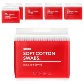 Missha soft cotton swabs, 6 pcs / 미샤 소프트 면봉, 6개