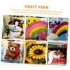 KONTONTY 30pcs Latch Hook Yarn Set for Crocheting Knitting Acrylic