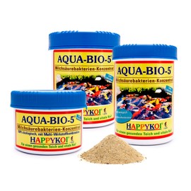 Happy Koi Aqua-Bio-5® Lactic Acid Bacteria (Highly Concentrated) with Enzyme Yeast Cells Aqua Bio 5 500 ml for 75 Qbm