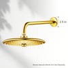 OFFO Shower Arm Flange Bright Gold 2.5" in Outer Diameter