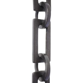 RCH Hardware CH-11-OBB-3 Decorative Oil Bronzed Black Solid Brass Chain for Hanging, Lighting-Rectangular Square Edge with Circular Connecting Rings and Unwelded Links (3 ft/1 Yard)