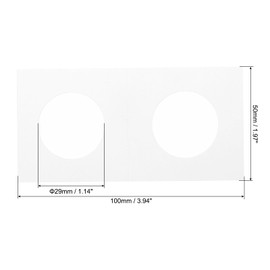 PATIKIL 2 x 2 Coin Flips, 200 Pack 29mm Cardboard Coin Holder Paper Coin Holders for Coin Collection Supplies Collector, White