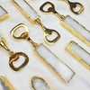 Crystal Quartz Bottle Opener, Gold