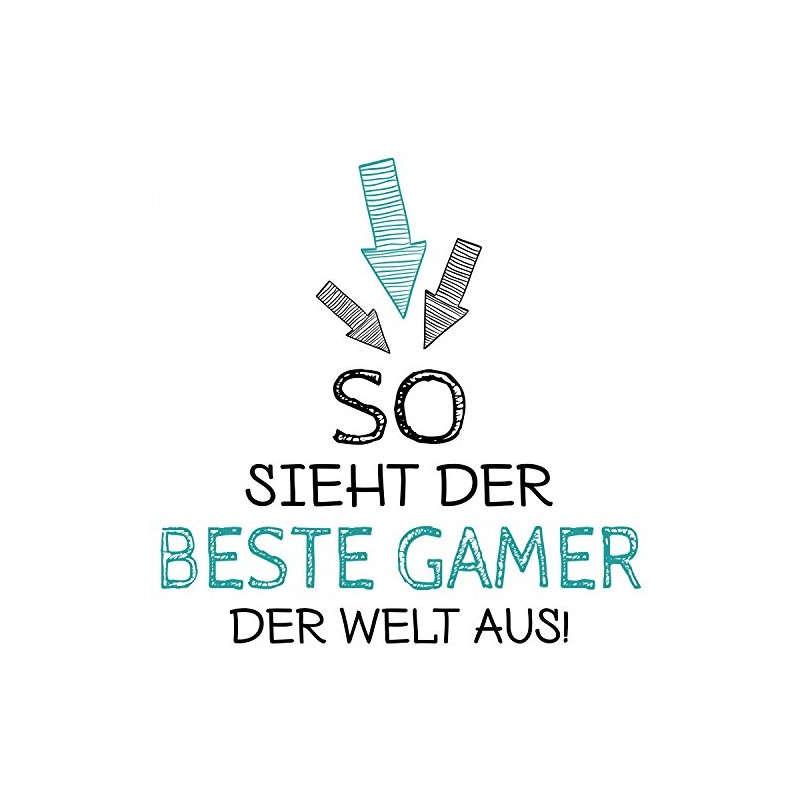 Fashionalarm Cushion "So sieht der beste Gamer der Weltaus" 40
