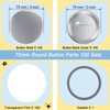 100 Sets 3 inch Button Maker Supplies, 75mm Button Supplies